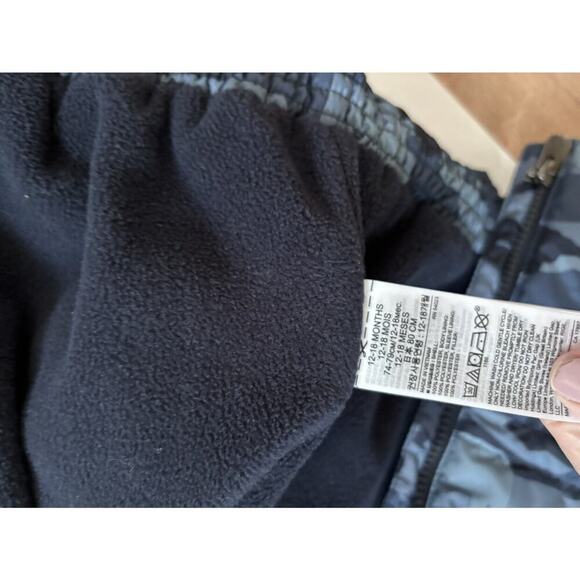 Gap Blue Camouflage Hooded Puffer Coat - Picture 7 of 9